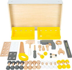 Žaislinė medinė dirbtuvė su įrankiais Small Foot цена и информация | Игрушки для мальчиков | pigu.lt