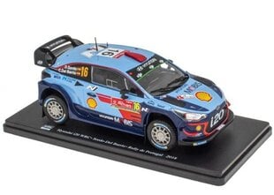 Hyundai i20 WRC Rallye de Portugal 2018 Sordo - Del Barrio HACHETTE 1:24 WRC004 kaina ir informacija | Kolekciniai modeliukai | pigu.lt