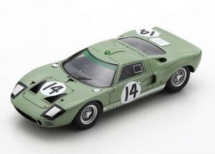 Ford GT40 #14 24H Le Mans 1965 J. Whitmore - I. Ireland SPARK 1:43 S4534 kaina ir informacija | Kolekciniai modeliukai | pigu.lt
