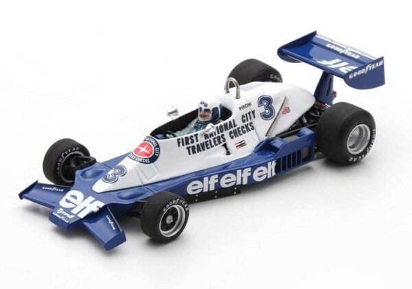 Tyrrell 008 #3 5th German GP 1978 Didier Pironi SPARK 1:43 S7237 kaina ir informacija | Kolekciniai modeliukai | pigu.lt