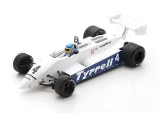 Tyrrell 011 #4 South African GP 1982 Slim Borgudd SPARK 1:43 S7282 kaina ir informacija | Kolekciniai modeliukai | pigu.lt