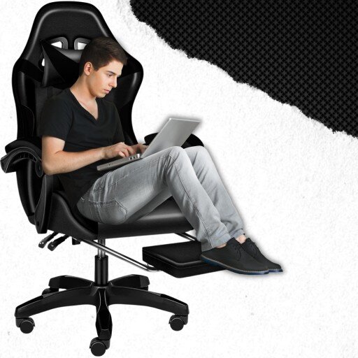 Žaidimų kėdė Ekspand, juoda kaina ir informacija | Biuro kėdės | pigu.lt