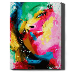 Картина по номерам На Раме "Женщина в красках" Oh Art! 40x50 см цена и информация | Набор для рисования по номерам | pigu.lt