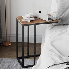 Диванный стол Ecarla 35x50x54 см, коричневый цена и информация | Журнальные столы | pigu.lt