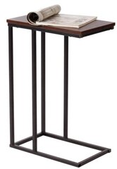 Kavos staliukas Ecarla 35x50x54 cm, rudas kaina ir informacija | Kavos staliukai | pigu.lt