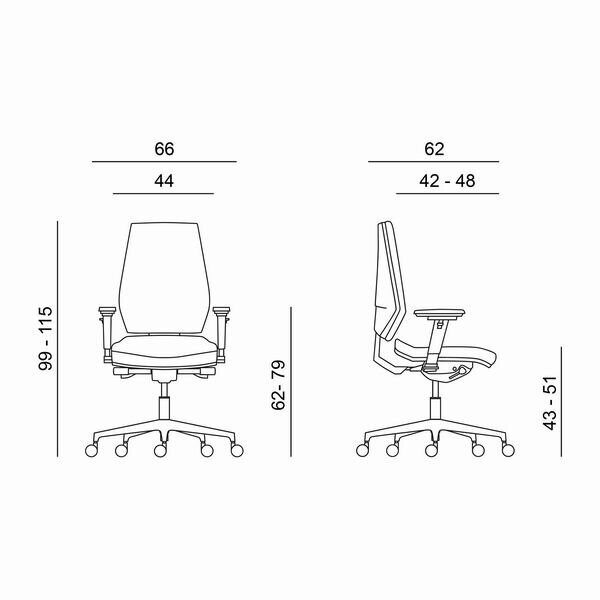 Ergonomiška  biuro kėdė Powerton Sima, ruda kaina ir informacija | Biuro kėdės | pigu.lt