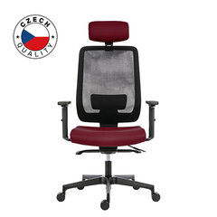 Ergonomiška biuro kėdė Powerton Lucie, raudona kaina ir informacija | Biuro kėdės | pigu.lt