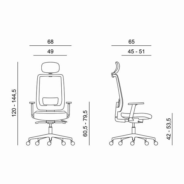 Ergonomiška biuro kėdė Powerton Lucie, raudona kaina ir informacija | Biuro kėdės | pigu.lt