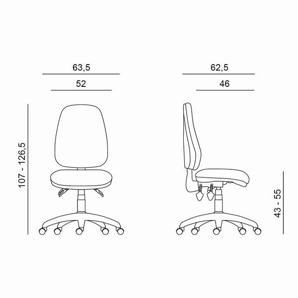 Ergonomiška biuro kėdė Powerton Anna, mėlyna kaina ir informacija | Biuro kėdės | pigu.lt