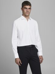 Мужская рубашка JACK & JONES 12178125*02, белая, 5714915327996 цена и информация | Мужские футболки | pigu.lt