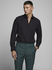 JACK & JONES мужская рубашка 12178125*03, черный 5714915323936 цена и информация | Мужские рубашки | pigu.lt