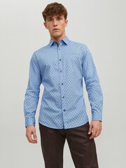 Jack & Jones мужская рубашка 12223001*01, голубой/синий 5715364738739 цена и информация | Мужские рубашки | pigu.lt