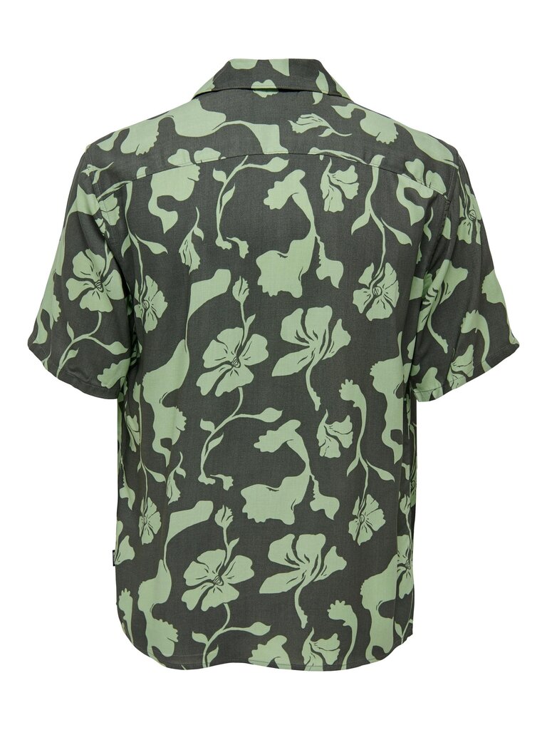 ONLY & SONS marškinėliai vyrams, žali kaina ir informacija | Vyriški marškiniai | pigu.lt