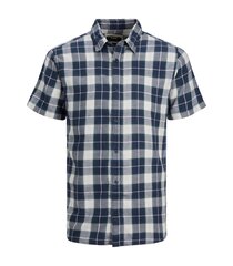 JACK & JONES мужская рубашка 12234180*02, тёмно-синий /белый 5715419407108 цена и информация | Мужские рубашки | pigu.lt