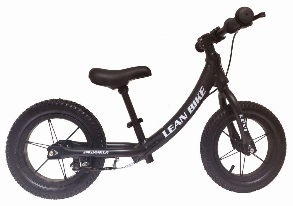 Balansinis dviratis Lean toys, juodas цена и информация | Balansiniai dviratukai | pigu.lt