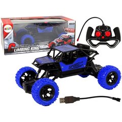 Nuotoliniu būdu valdomas automobilis Lean Toys 1:18, mėlynas цена и информация | Игрушки для мальчиков | pigu.lt
