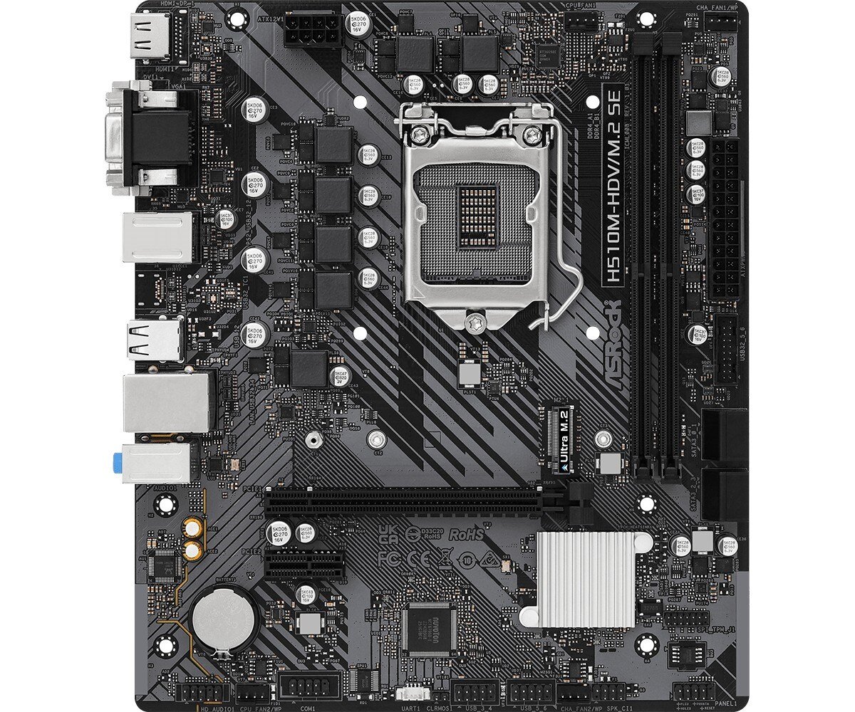 Asrock H510M-HDV/M.2 SE kaina ir informacija | Pagrindinės plokštės | pigu.lt