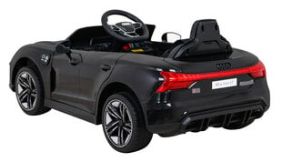 Vienvietis vaikiškas elektromobilis Audi RS E-Tron GT, juodas kaina ir informacija | Elektromobiliai vaikams | pigu.lt