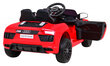 Vienvietis vaikiškas elektromobilis Audi R8, raudonas kaina ir informacija | Elektromobiliai vaikams | pigu.lt