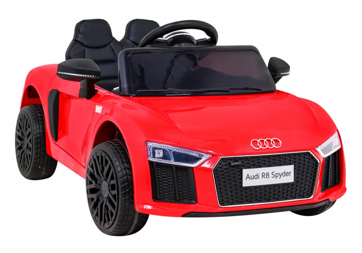 Vienvietis vaikiškas elektromobilis Audi R8, raudonas kaina ir informacija | Elektromobiliai vaikams | pigu.lt
