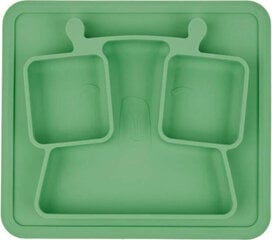 Badabulle vaikiška lėkštė, žalia цена и информация | Посуда, тарелки, обеденные сервизы | pigu.lt