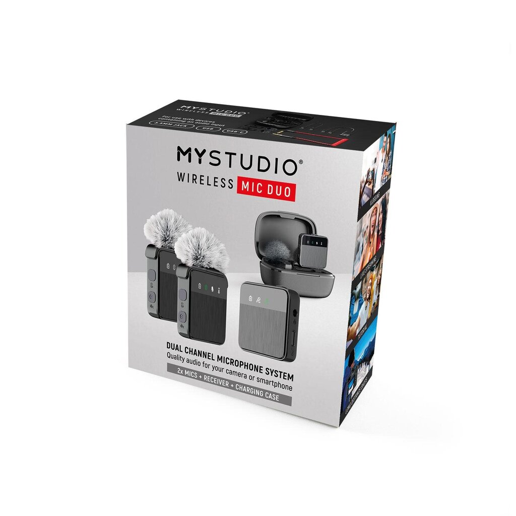 Easypix MyStudio Wireless Duo 62022 kaina ir informacija | Mikrofonai | pigu.lt