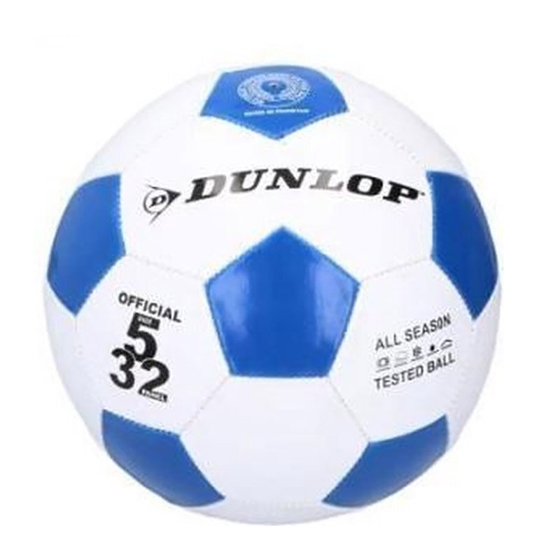 Futbolo kamuolys Dunlop, 5 dydis, baltas/mėlynas цена и информация | Futbolo kamuoliai | pigu.lt