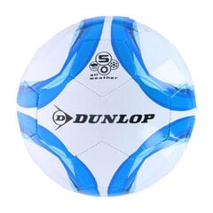 Futbolo kamuolys Dunlop, 5 dydis, baltas/mėlynas kaina ir informacija | Dunlop Futbolas | pigu.lt