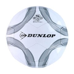 Futbolo kamuolys Dunlop, 5 dydis, baltas/pilkas kaina ir informacija | Futbolo kamuoliai | pigu.lt