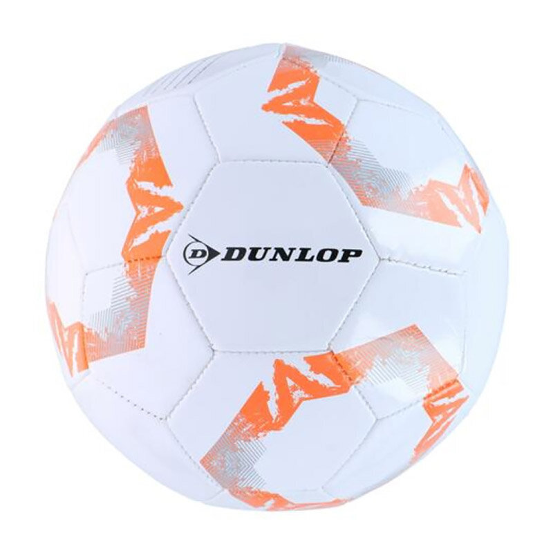 Futbolo kamuolys Dunlop, 5 dydis, baltas/oranžinis kaina ir informacija | Futbolo kamuoliai | pigu.lt