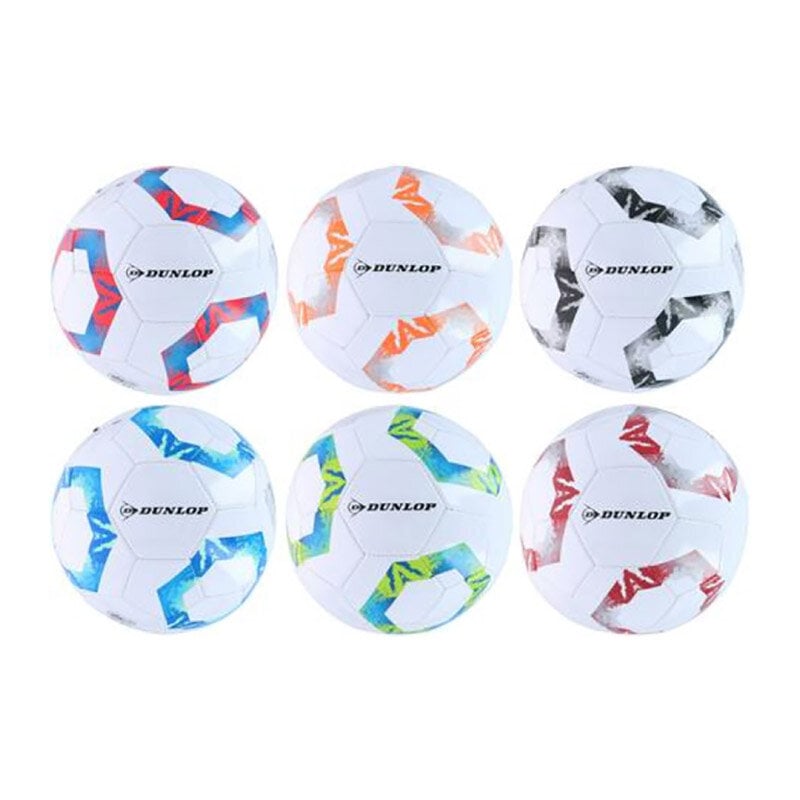 Futbolo kamuolys Dunlop, 5 dydis, baltas/mėlynas цена и информация | Futbolo kamuoliai | pigu.lt