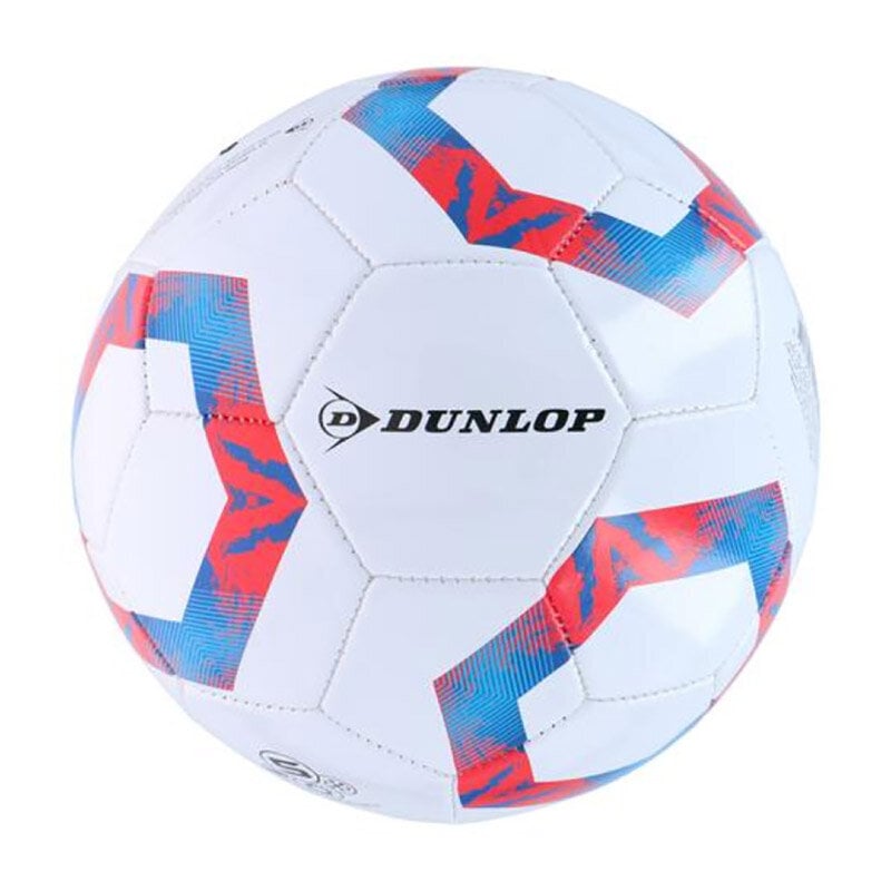 Futbolo kamuolys Dunlop, 5 dydis, baltas/mėlynas kaina ir informacija | Futbolo kamuoliai | pigu.lt