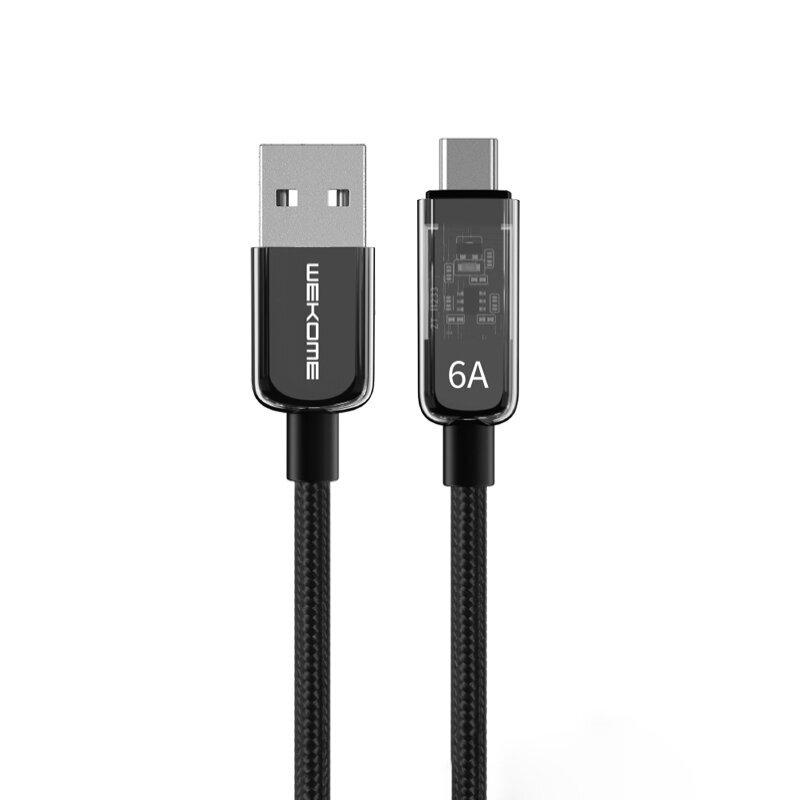 Wekome USB A/USB C, 1 m цена и информация | Kabeliai ir laidai | pigu.lt