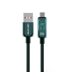 Wekome USB A/USB C, 1 m цена и информация | Кабели и провода | pigu.lt