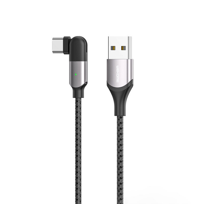 Wekome USB-A/USB-C, 1 m kaina ir informacija | Kabeliai ir laidai | pigu.lt