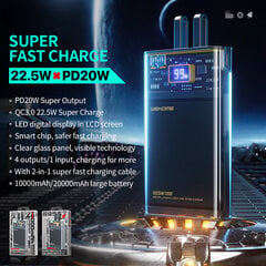 Wekome WP-323 Vanguard 10000 mAh цена и информация | Зарядные устройства Power bank | pigu.lt