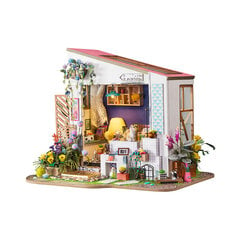 Rolife Lily's Porch DG11 DIY Miniature Dollhouse with Cat 1:20 цена и информация | Конструкторы и кубики | pigu.lt