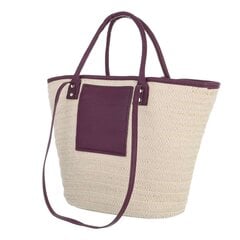 Пляжная сумка, розовая, цветы цена и информация | Женские сумки | pigu.lt