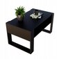 Kavos staliukas Perfektciecie Karo 92x53,6x45 cm, juodas kaina ir informacija | Kavos staliukai | pigu.lt