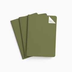 Užrašų knygutė A Good Company A6, žalia, 3 vnt. kaina ir informacija | Sąsiuviniai ir popieriaus prekės | pigu.lt