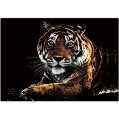 Kартина на скрапборде Yueluu Тигр A3 цена и информация | Принадлежности для рисования, лепки | pigu.lt
