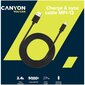 Canyon Lightning/USB, 4 m kaina ir informacija | Kabeliai ir laidai | pigu.lt