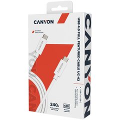 Canyon USB-C, 1 m kaina ir informacija | Kabeliai ir laidai | pigu.lt