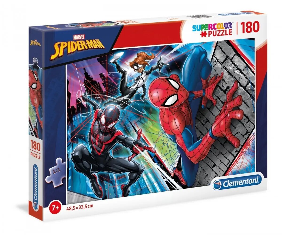 Dėlionė Clementoni Spiderman (Žmogus voras), 180 d. kaina ir informacija | Dėlionės (puzzle) | pigu.lt