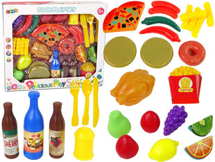 Žaislinio maisto rinkinys Lean Toys, 30 vnt. kaina ir informacija | Žaislai mergaitėms | pigu.lt