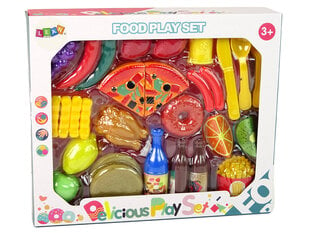 Žaislinio maisto rinkinys Lean Toys, 30 vnt. kaina ir informacija | Žaislai mergaitėms | pigu.lt
