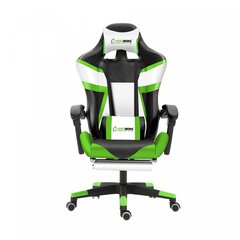 Žaidimų ir biuro kėdė Herzberg HG-8082, žalia цена и информация | Офисные кресла | pigu.lt