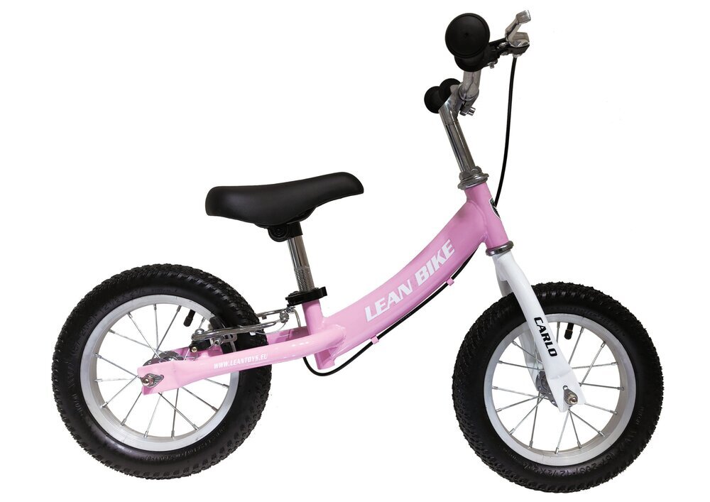 Balansinis dviratukas Lean Toys Carlo, rožinis kaina ir informacija | Balansiniai dviratukai | pigu.lt