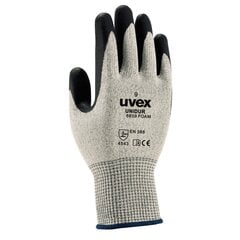 Pirštinės Uvex Unidur 6659 Foam, 5 lygio atsparumas pjūviams,HPPE, stiklas, poliamidas. Dydis 8 kaina ir informacija | Darbo pirštinės | pigu.lt