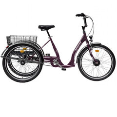 Miesto dviratis Liberty Comfy, 24", violetinis kaina ir informacija | Dviračiai | pigu.lt